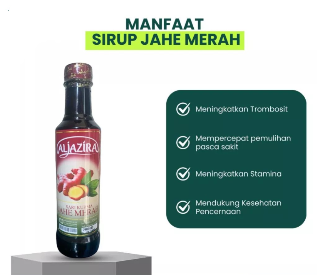 Al-Jazira Sirup Sari Kurma Jahe Merah 350ml